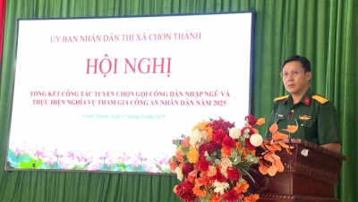 Chơn Thành: Tổng kết công tác tuyển quân năm 2025