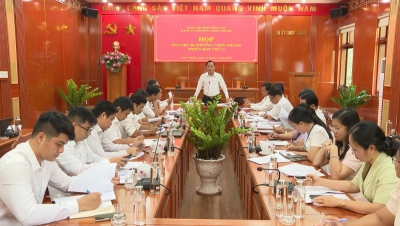 Họp Ban trù bị phường Chơn Thành
