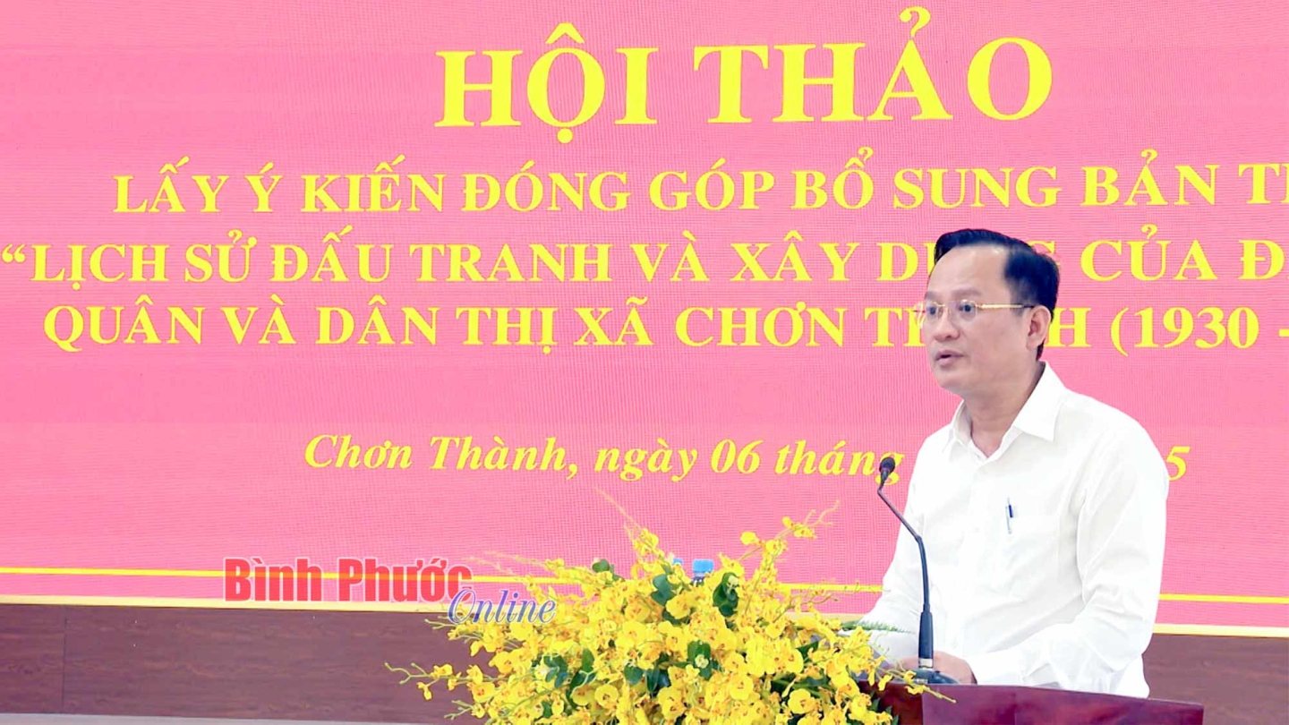 02 hoi thao lich su dang bo thi xa chon thanh