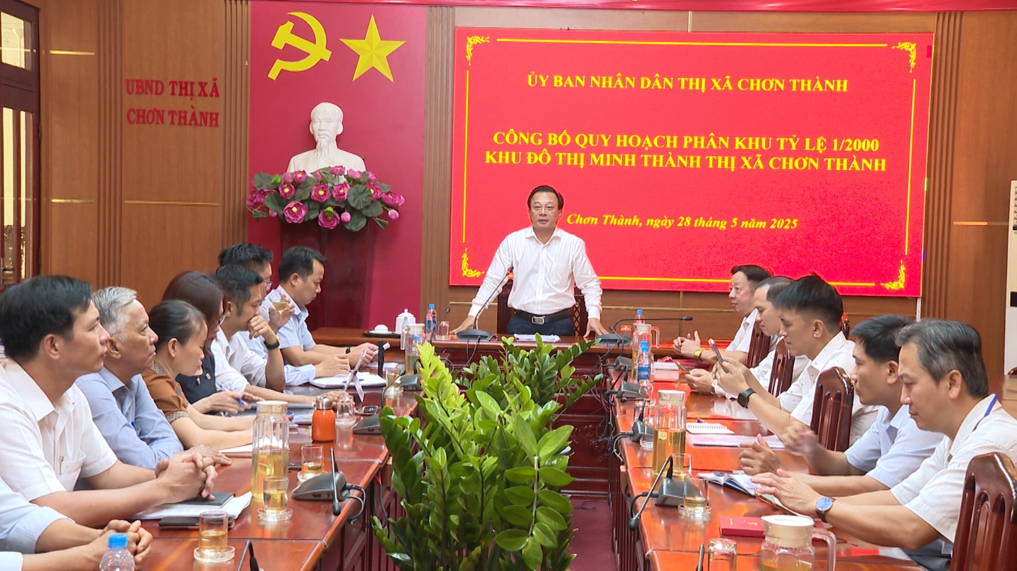 01 Chon Thanh cong bo quy hoach khu do thi Minh Thanh